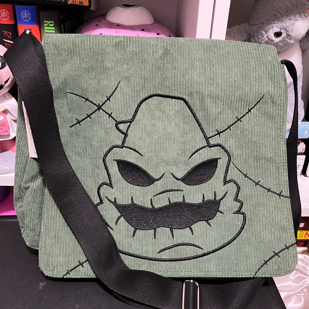 Loungefly Bioworld Oogie Boogie Corduroy Messenger Bag